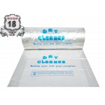   Blue DRY CLEANER BUBBLE  Printed Polythene Rolls - class - 40in 10KG